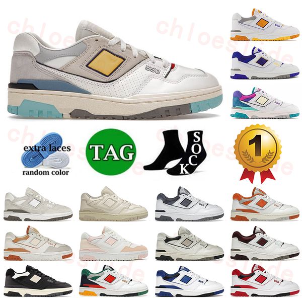 

trainer new b550 550 casual shoes mens women bb550 sea salt yellow dore white auralee white muliticolor panda lakers packs sneakers 550s out