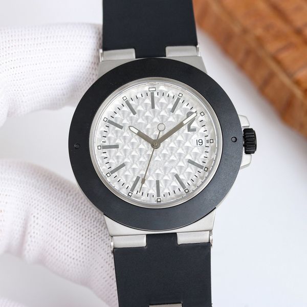 

luxury watches for men automatic mechanical 40mm sport waterproof stainless steel case sapphire glass rubber strap wrist watch relojes para, Slivery;brown