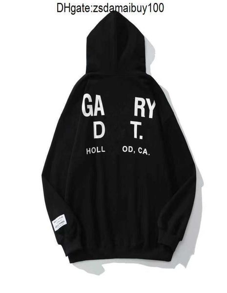 

men's hoodies sweatshirts hoodie designer yes s gary painted graffiti used letters printed loose casual fashion men and womenknym466406, Black