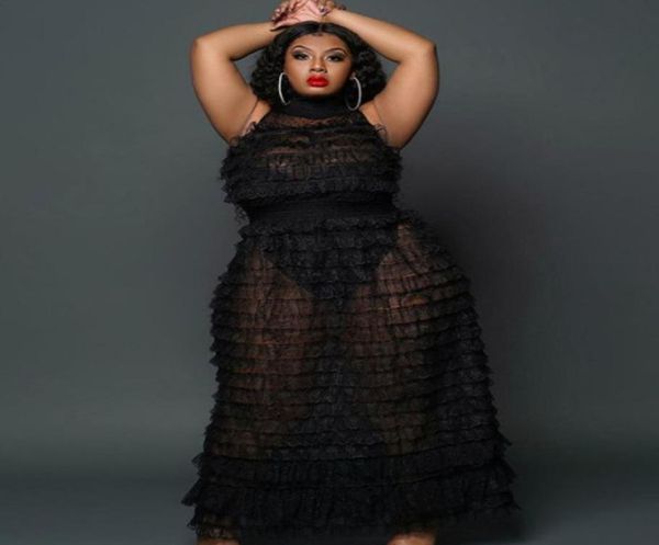 

casual dresses plus size clothes vintage lace cloth milk silk onepiece underwear sleeveless dress twopiece set9543174, Black