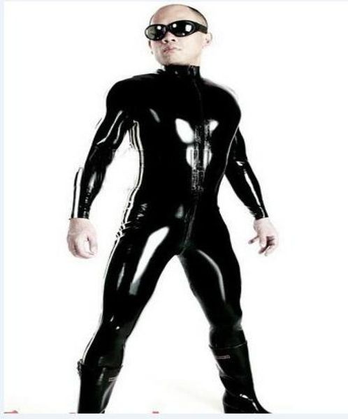 

xx63 plus size s4xl lingerie men catsuit faux leather front zipper crotch 2020 bodysuit fetish costumes erotic lingerie3664588, Black;brown