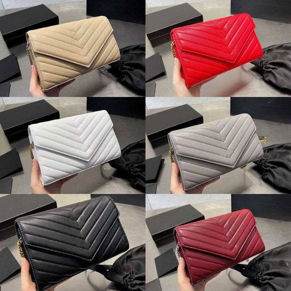 

designer bag womens wallet black handbag caviar bags gold chain bag 23cm classic flap designer shoulder bag luxury crossbody designer bags w