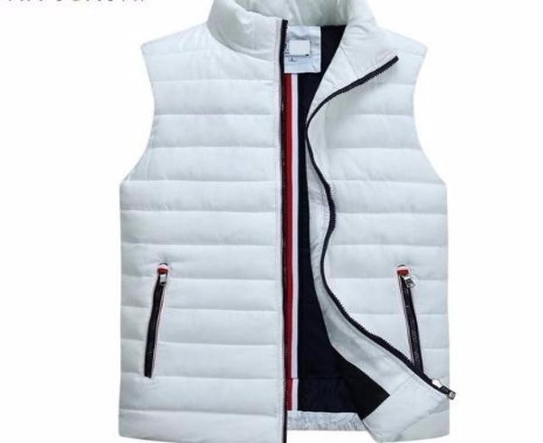 

2019 men039s sleeveless vest homme winter casual coats male cottonpadded thickening men waistcoat plus size q51238272293, Black;white