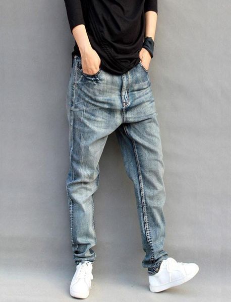 

jeans men men039s denim harem pants loose hiphop pants large size skateboard men039s tapered size s4xl4722781, Blue