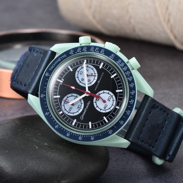 

Bioceramic Planet Moon Men's Watches Full Function Quarz Chronograph designer Watch Mission To Mercury 42mm Luxury Watch Limited Edition Wristwatches Top watches