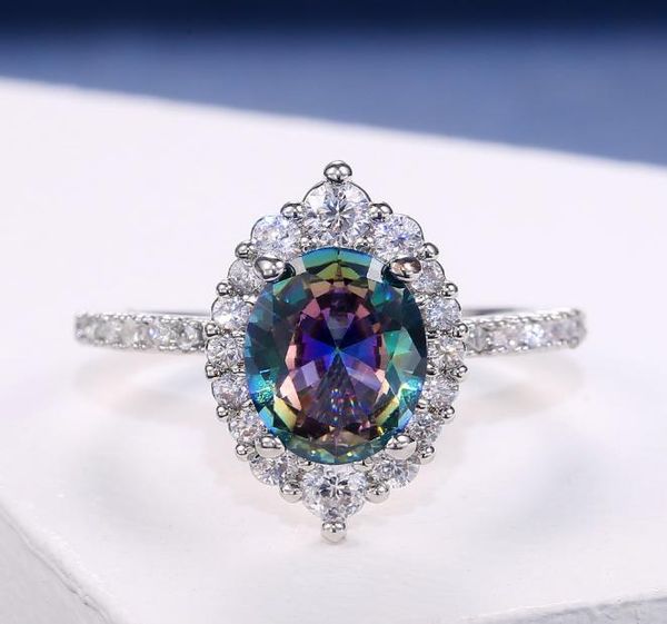 

junerain brand fashion marquise shape women wedding band jewelry ring luxury micro pave cz stone elegant lady engage rings accesso2519242, Silver