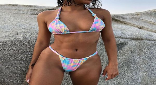 

bikini for women thong swimsuit 9colors gradient swimwear mini bikini beach wear bathingsuit7965830, White;black