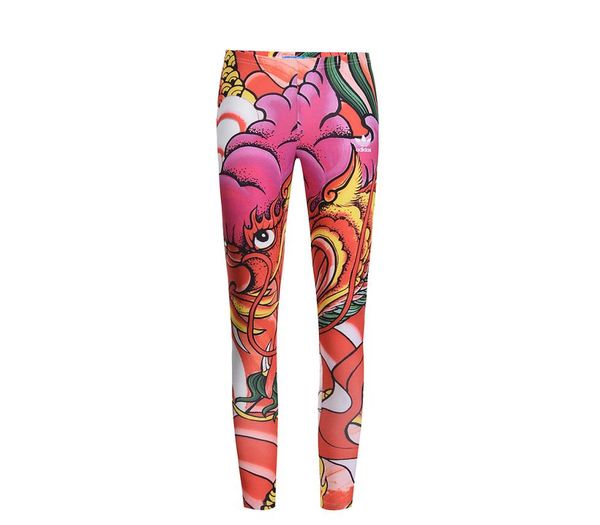 

originals rita ora dragon print leggings a96217 women leggings5252302, Black