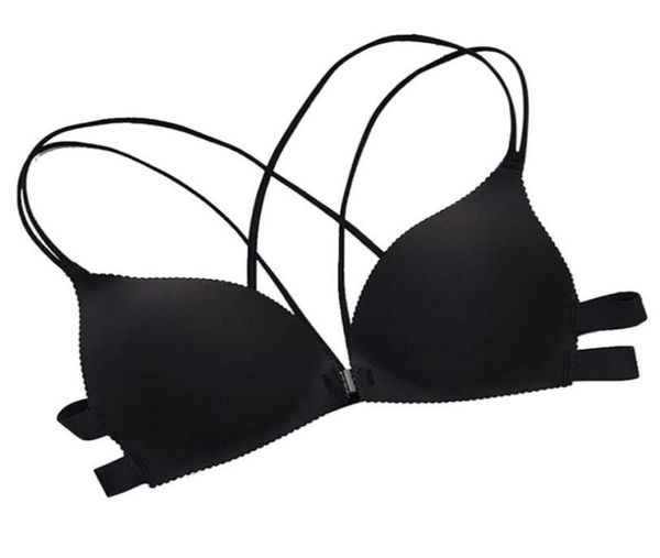 

5 2020 new fashion lady women wireless bra vest breathable chest pad wearing underwear seamless7869624, Black;white