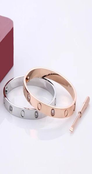 

menwomen designer bangle love screwdriver bracelet classic c design titanium steel jewelry colorfast hypoallergenic6069039, Black