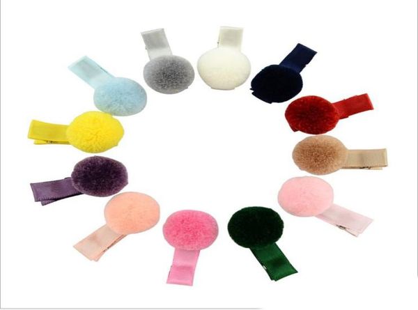

girls korean style ins pretty party hairpins childrens candy color fur ball kawayi hair clips toddlers hair accessories4163546, Golden;silver