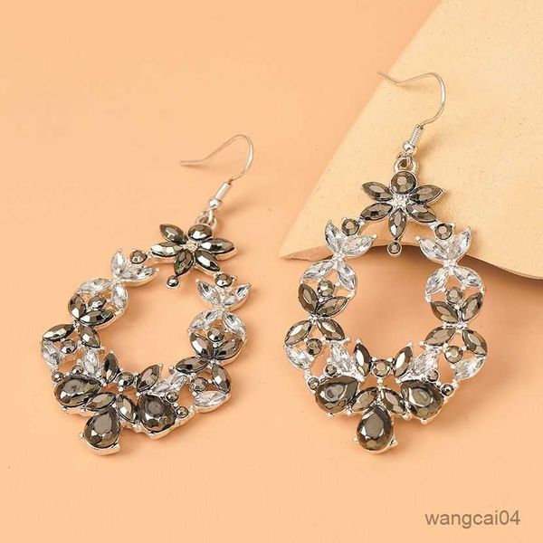 

charm lady zircon earrings for women simple design personality fashion ladies party gift jewelry wholesale direct r230901, Golden