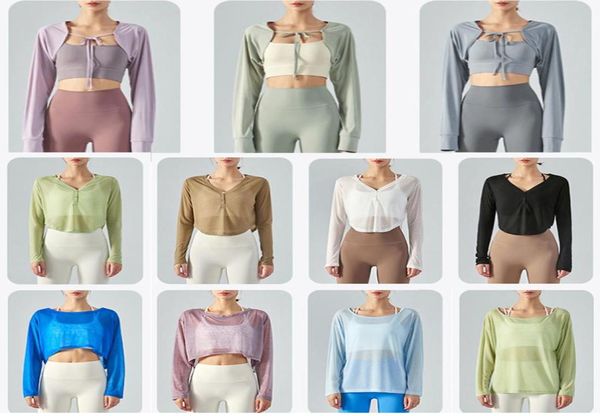 

343 athletica womens yoga loose breathable blouse long sleeve white black shawl khaki brown baby be smock celery color lady s3054560