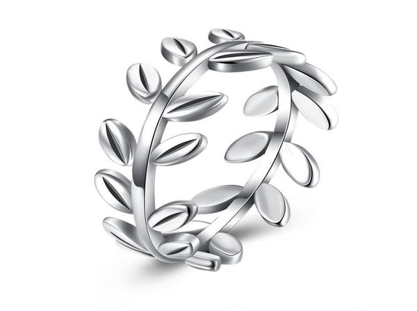 

925 sterling silver laurel wreath leaves design ring band us size683184932