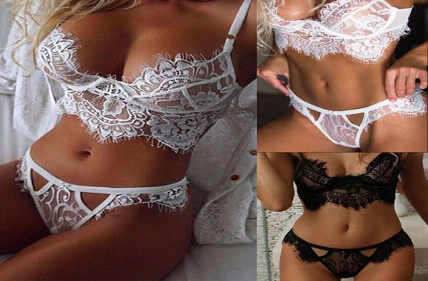 

women lingerie babydoll underwear sleepwear nightwear bra set gstring panties1758207, Black;white