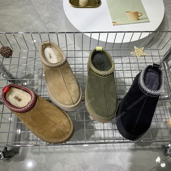 

australia ugglies tazz slippers mustard seed boot tasman slides classic ultra mini platform boot slip-on les petites suede wool blend winter, Black