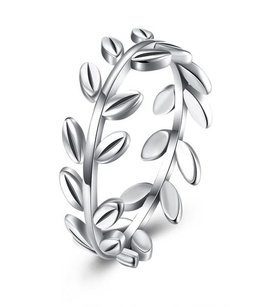 

925 sterling silver laurel wreath leaves design ring band us size688238958