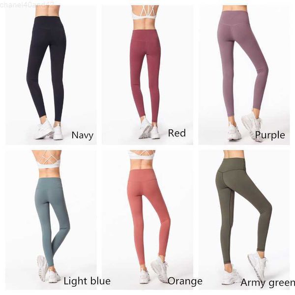 

lu12 colors women girls long pants running leggings ladies casual yoga outfits sportswear exercise fitness wear sportswear