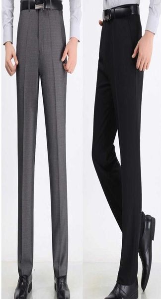 

autumn thin mens pants casual suit trousers solid male pants man dress pants formal x06151216605, Black