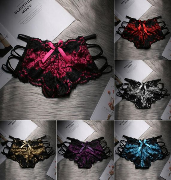 

2020 women039s lace panties high waist briefs underwear lingerie knickers thongs gstring5830612, Black;pink