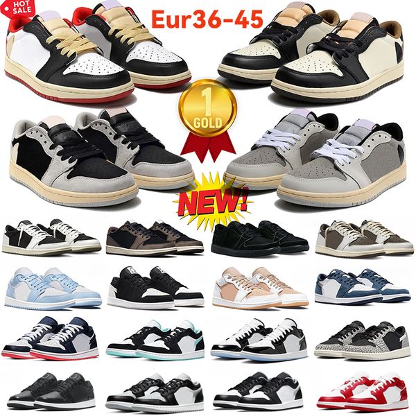 

2023more colour jumpman 1 low basketball shoes 1s olive sneakers reverse mocha black phantom shadow toe wolf grey vintage pink mens womens o