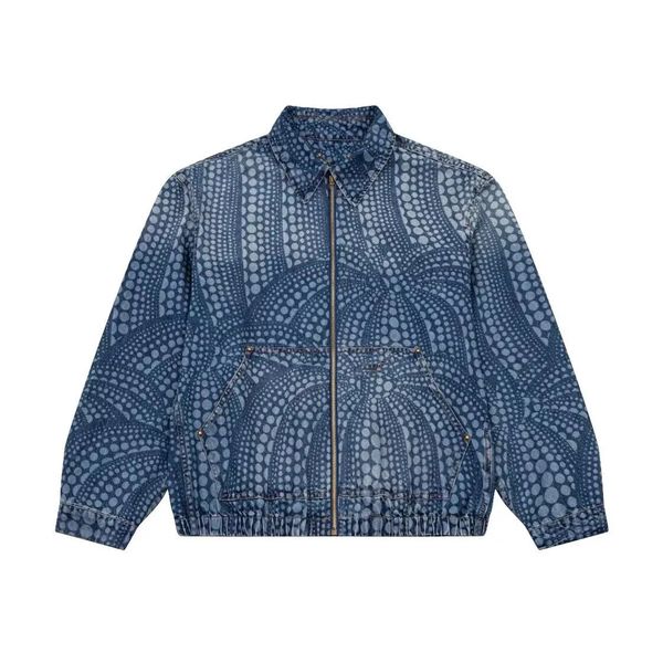

2023 luxury men women artist pumpkin jacket uniform suit original designer fruit pants famous outwear denim, Black;brown
