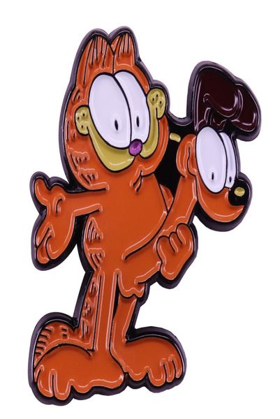 

funny garfield brooch cute cartoon comic inspired accessory03595896, Gray