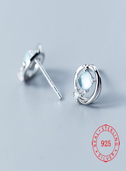 

women planet design stud earrings whole turkish handmade 925 sterling silver jewelry fashion jewellry gift4987362, Golden;silver