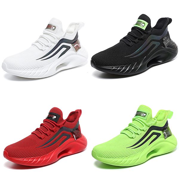 

2023 running shoes men white black green red trainers outdoor bright sneakers non-slip breathable color4