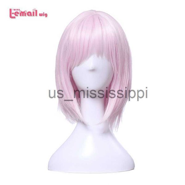 

cosplay wigs lemail wig game fgo mash cosplay wigs fate cosplay 35cm pink short wig heat resistant synthetic hair x0901, Black