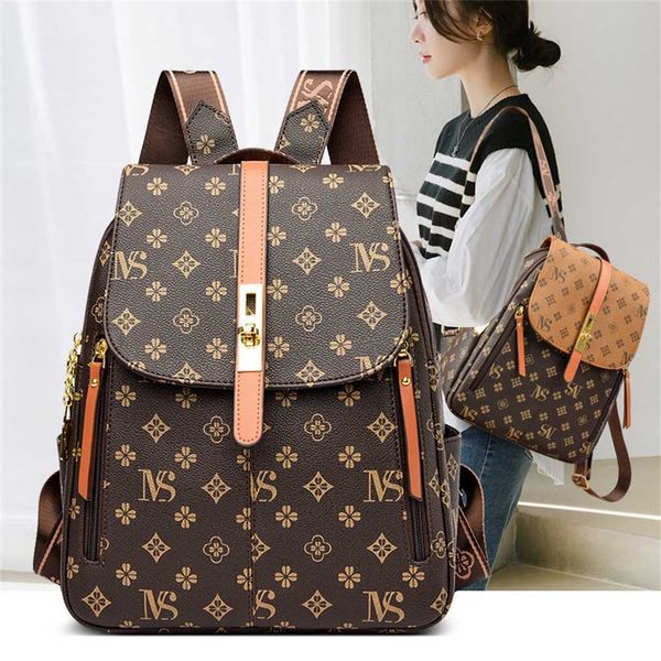 

backpack women's winter new casual old flower large capacity korean fashion trend travel bag 50% off outlet store