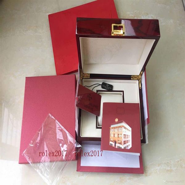 

boxes luxury elling red original box papers card wood 20 16cm boxes handbag for aquanaut watches225y, Black;blue