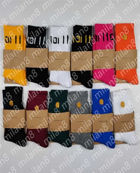 

mens socks classic embroidered tube tooling style cotton autumn and winter towel bottom men women skateboard stockings6354016, Black