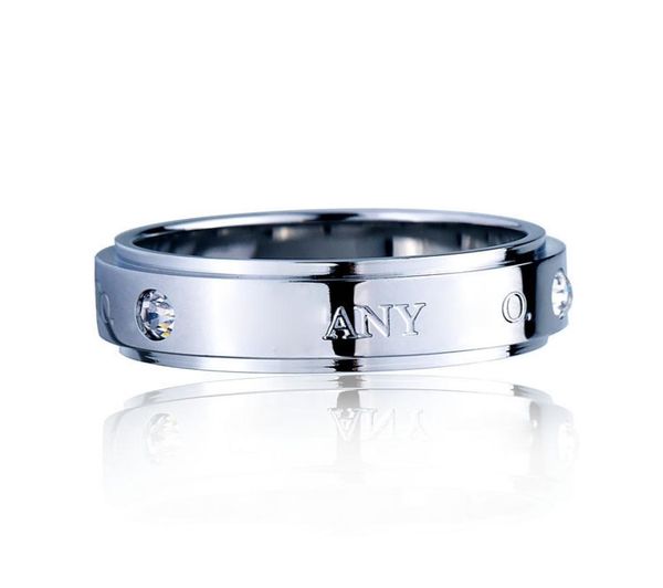 

factory direct s titanium steel t ring arc version diamond engraving rings joker men and women couple titanium steel ring jewe2415800, Silver