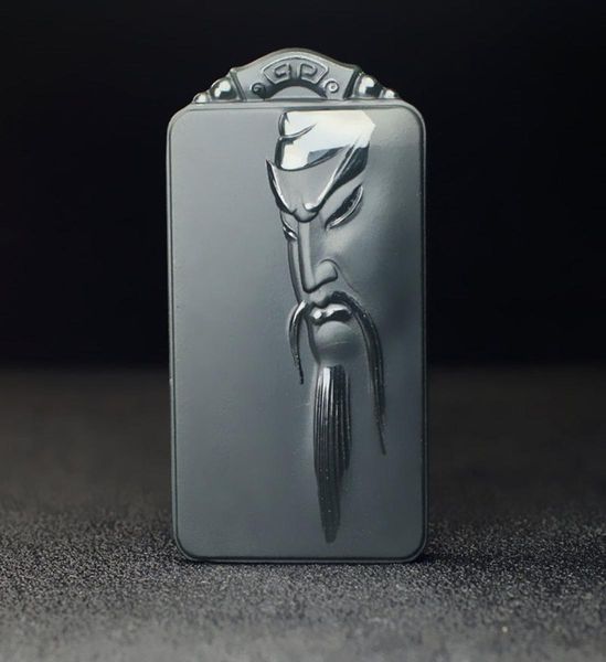 

hetian jade guan gong jade pendant xinjiang qingyuwu god of wealth jade pendant men and women pendant guan gong2543998, Golden;silver