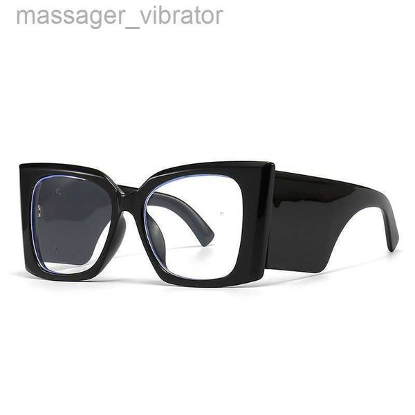 

women's high-end modern ins sunglasses style anti blue light versatile trend flat light mirror 1051 f1mc6 1 mw2z, White;black