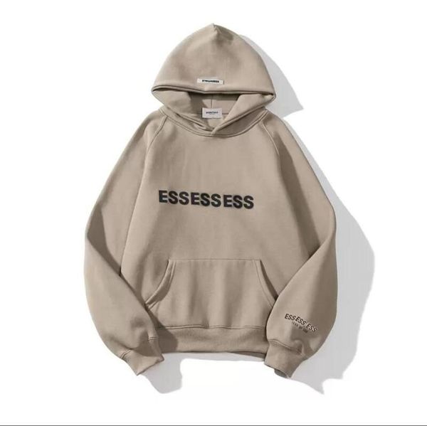 

2021 fashion warm men warm hoodie lovers ess hiphop hooded sweatshirts coat comfortable casual clothes3142557, Black
