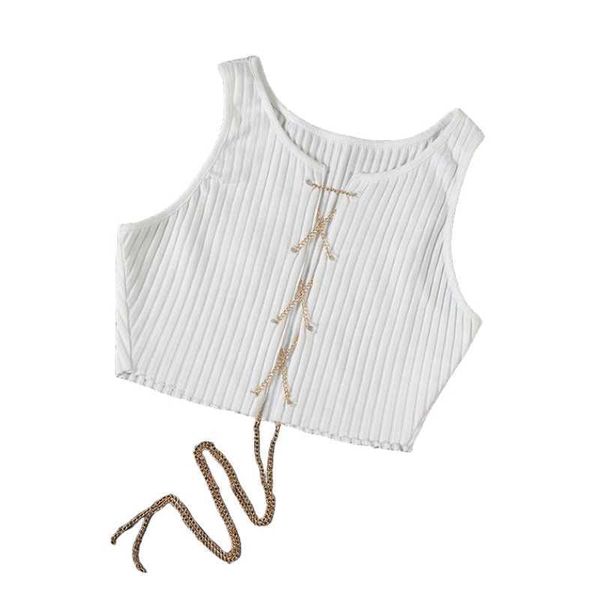 

designer t shirt women crystal metal chain sparkling crop summer short plain red white hollow luxury nightclub party woman