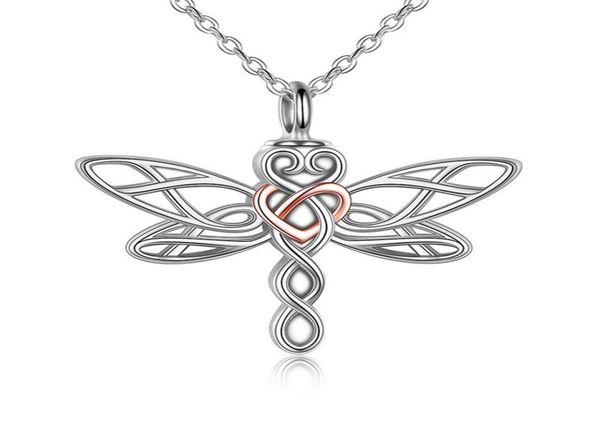 

pendant necklaces dragonfly urn necklace for ashes keepsake jewelry women3438734, Silver