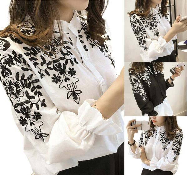 

plus size women embroidery blouse tshirt holiday summer casual shirt4397222, White