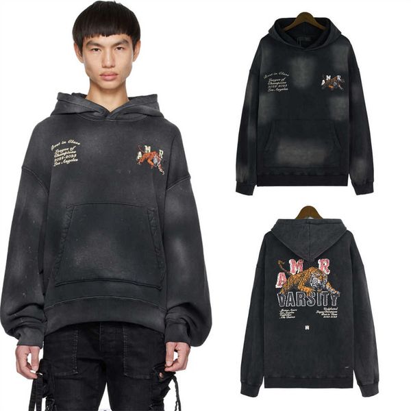 

designer hoodie mens womens hoody luxury letter long sleeve pullover hoodies loose streetwear cottons sweatshirts hooded lovers high street, Black