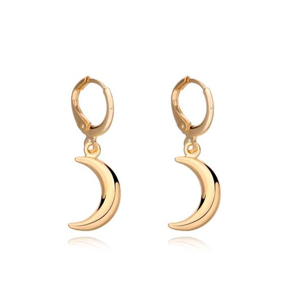 

moon earring jewelry earrings gold dangle simple silver retro geometric chandelier fashion earrings for woman gift7498924