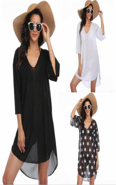 

bikiniswim wear women 2020 cover up swimsuit beach coverups seetrough beachdress for ladies plus size s2xl x07162470903, Black;gray