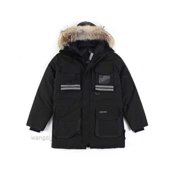 

canada men's big goose down jacket puffer outerwear outdoor outerwear down jacket casual fashion winter outerwear parka i8dh ibxl z5gm, Black