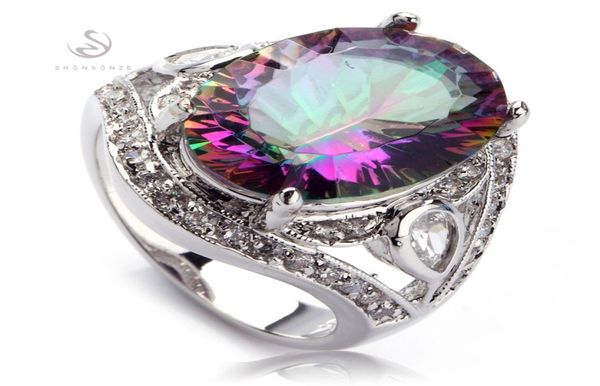 

shunxunze fashion wedding rings for men and women 2018 rainbow blue pink purple cubic zirconia silver plated r382 r543 r546 r7012930932