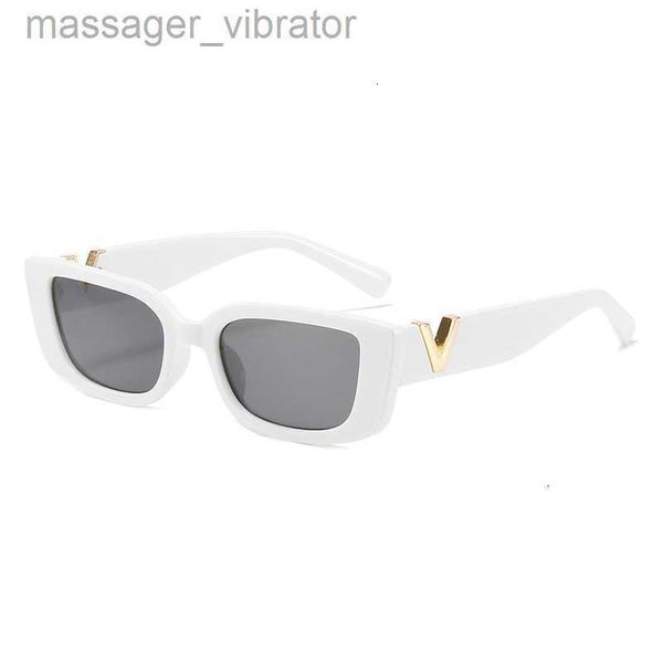 

sunglasses 2023 new style square fashion v-shaped net red same style glasses personality ins trend women lh9j 4 6jkx, White;black