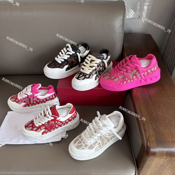 

designer shoes 23ss men women sneakers low-sneakers calf leather sneaker luxury platform sport shoes, Black