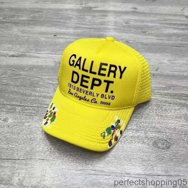 

baseball cap s23ss galleryes letter cap outdoor truck driver sunshade dept hat curved brim tidy casquette sun, Blue;gray