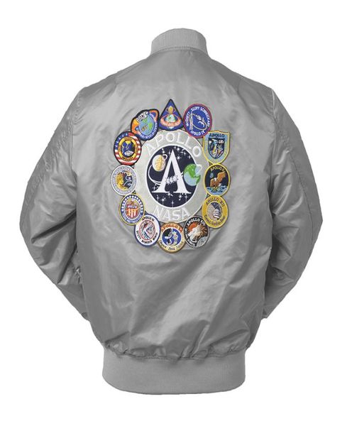 

spring apollo 100th space shuttle mission thin ma1 bomber hiphop us air force pilot flight college for men7100485, Black;brown