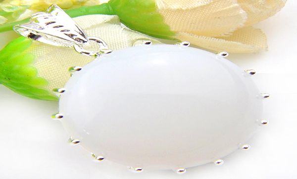 

luckyshine genuine white moonstone gems silver round pendants necklace weddings jewelry6234254